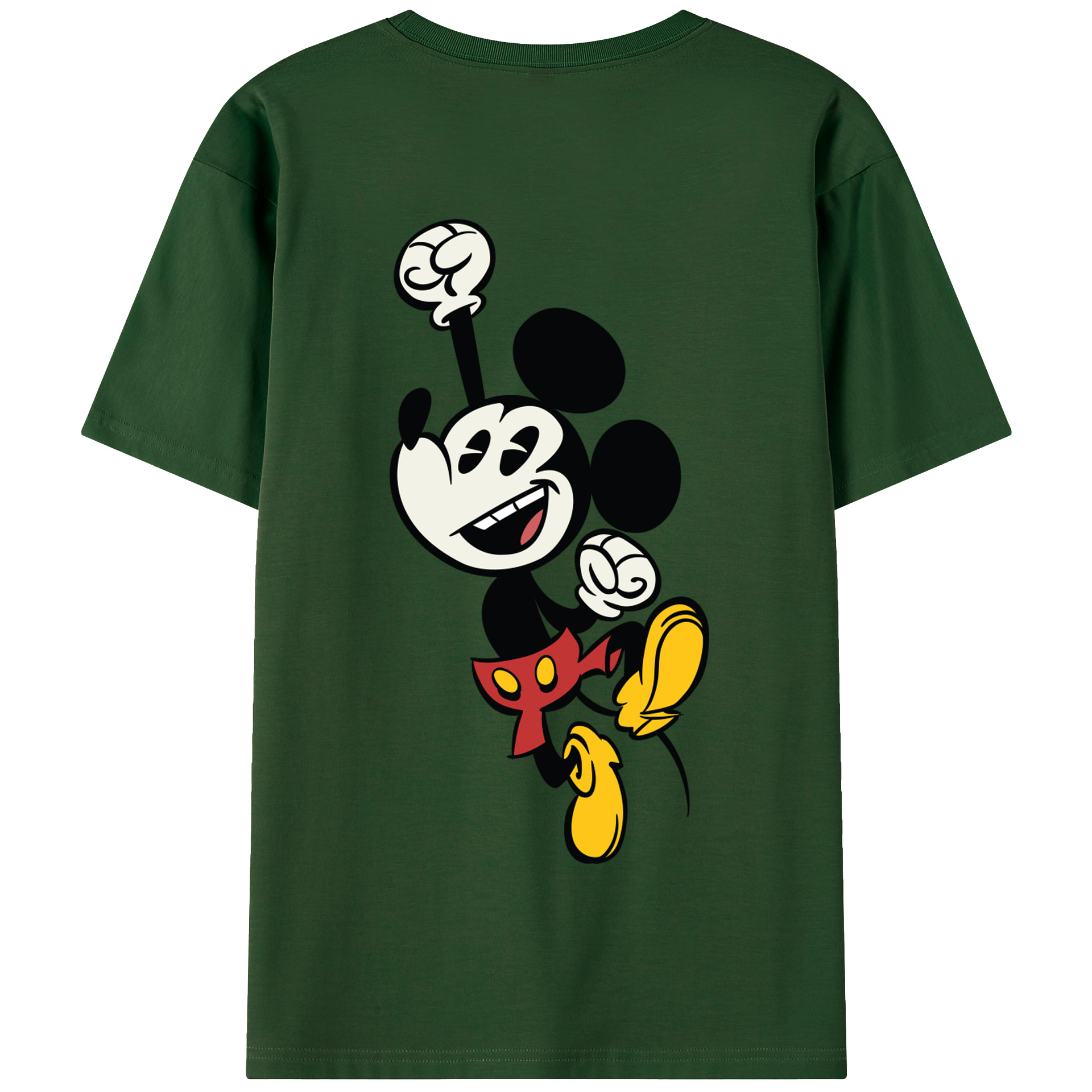 （画像用） ミッキーマウス Mickey Mouse 綿100％半袖Tシャツ（背面プリント）